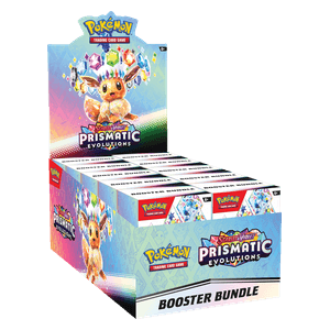 Prismatic Evolutions Booster Bundle Display